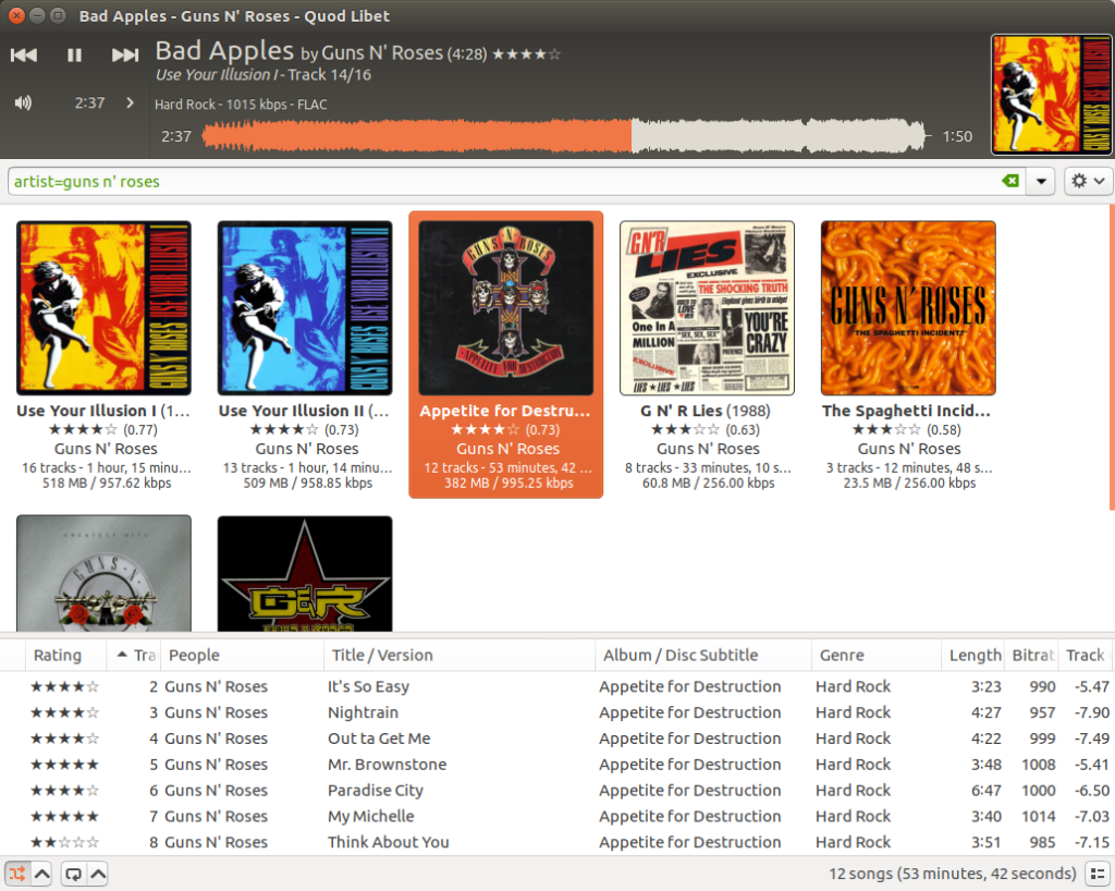 The grid of covers.